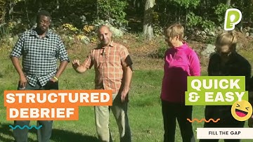 Quick & Easy DEBRIEFING Activity to Inspire Sharing - Fill The Gap | playmeo