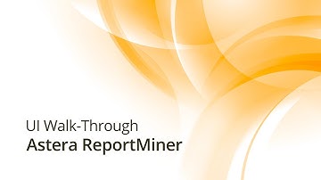 Astera ReportMiner – UI Walk-Through