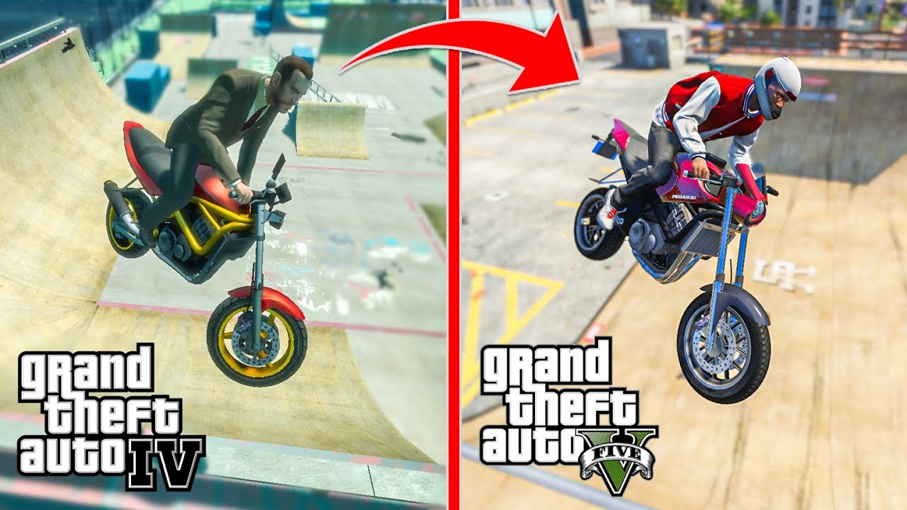 I Tried GTA 4 VS GTA 5 Stunts