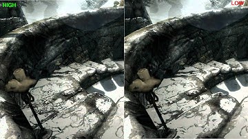 Skyrim -- High Resolution Texture Pack Comparison