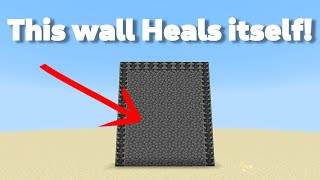 Self healing Wall in Minecraft Bedrock+Java