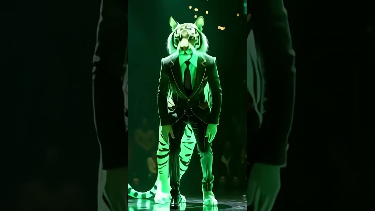 Man and Emerald Tiger Unite in a Stunning Transformation!