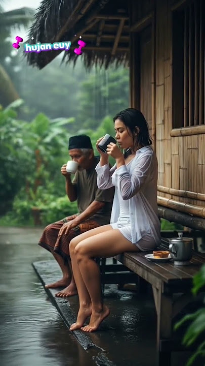 secangkir kopi hangat menyegarkan dan indah nya kebersamaan saat hujan #rainsounds #rainlove #rain