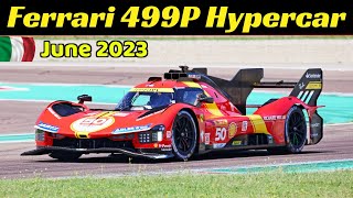 Ferrari 499P Le Mans Hypercar (LMH) #50 Testing at Pista di Fiorano - June 26, 2023 - Ready to Monza