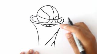 Cómo Dibujar una Canasta de Basquet? - ? Dibujo de una Canasta de Basquet  ? - YouTube