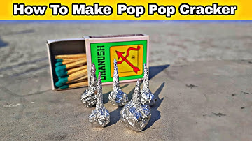 How To Make POP POP CRACKER (Pop it Candy) Using Matchbox - Easy | Diwali Crackers |diwali |crackers