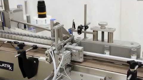 Vials - Environmental Services - Notaris Wrap Labeler - Tall & Unstable Vial Application