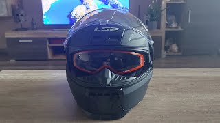 Výklopná moto prilba LS2 FF902 SCOPE SOLID MATT BLACK