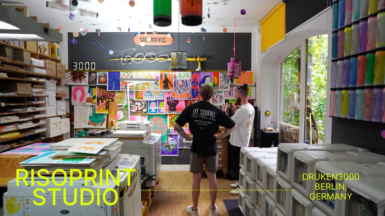 With so much AI happening, this was cool to see . . . (Risoprint Studio Tour)