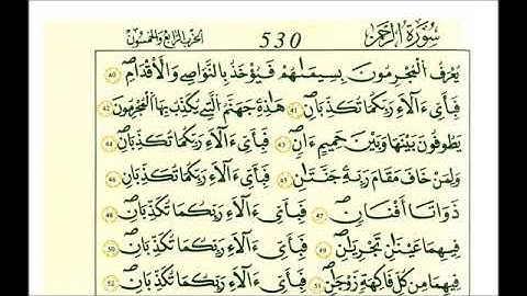 سورة الرحمن - الشيخ علي الحذيفي - رواية قالون