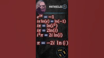 🔴MATHSCLIC SHORTS | VALEUR DE Pi (𝝅) AVEC LES IMAGINAIRES