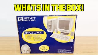 UNBOXING VINTAGE HP Pavilion 6621 Intel CELERON 600MHz 64MB RAM 15GB HD WIN98