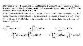 Exam P exercise for September 22, 2018