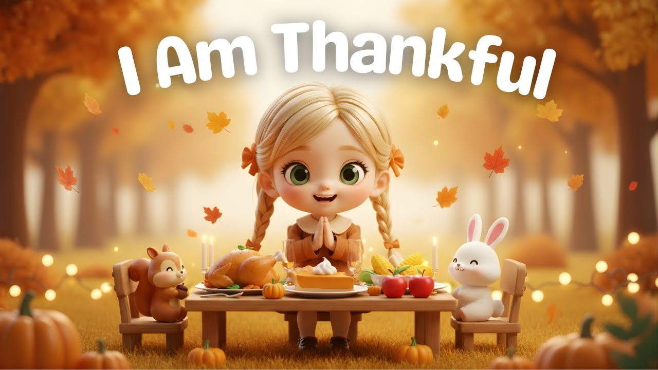 I Am Thankful | Thanksgiving Song for Kids | Nursery Rhyme and Children ...