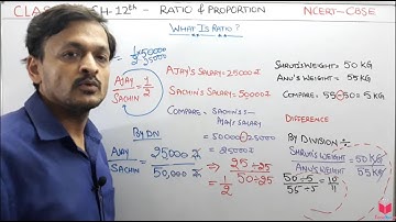Class 6 Maths Chapter 12 Ratio And Proportion- All Topics | Maths Class 6 CBSE NCERT By Deepak Garg