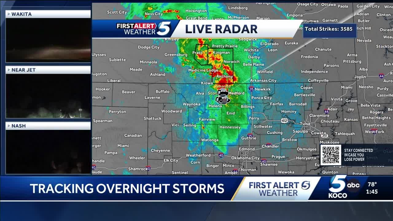 Severe storms in northern Oklahoma see a downward trend (1:50 a.m. Sept ...