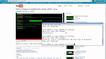 bash script to check for dependencies and install if not available