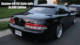 Making Custom Tail Lights For MY SC300!! (50/50 Style)