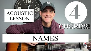 Elevation Worship x Maverick City || NAMES || Acoustic Guitar Lesson