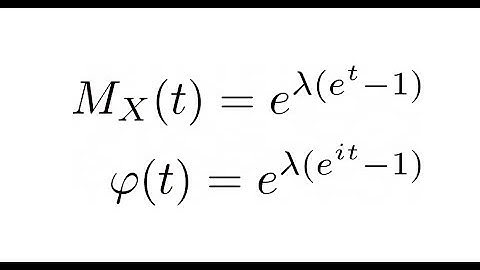 Moment generating and characteristic function of Possion and uniform distribution