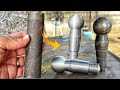 Our Ingenious Mechanic Making Truck tie rod End ball on Lathe Machine | Amazing process