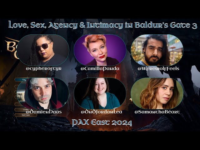 Love, Sex, Intimacy and Agency in Baldur's Gate 3 - PAX East 24'