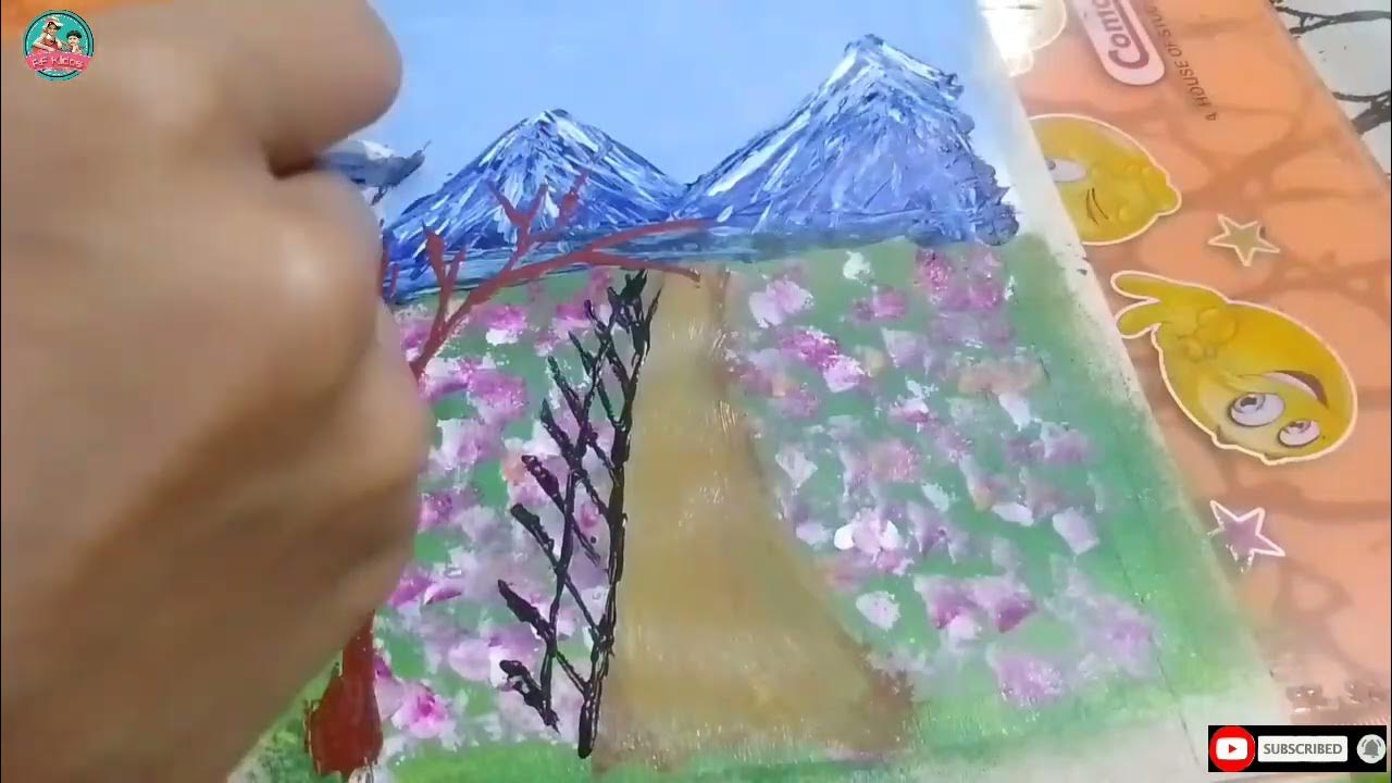 painting without paint brush challenge.RF kidos YouTube