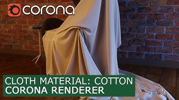 Cloth material: Cotton - Corona Renderer  | 3Ds Max | Tutorials for beginners ARCHVIZ