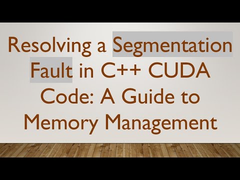 Resolving a Segmentation
