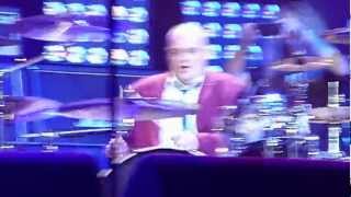 Al Murray Playing Drums At Marshall 50Th World Of Loud 220912