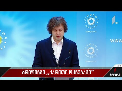 ბრიფინგი „ქართულ ოცნებაში“