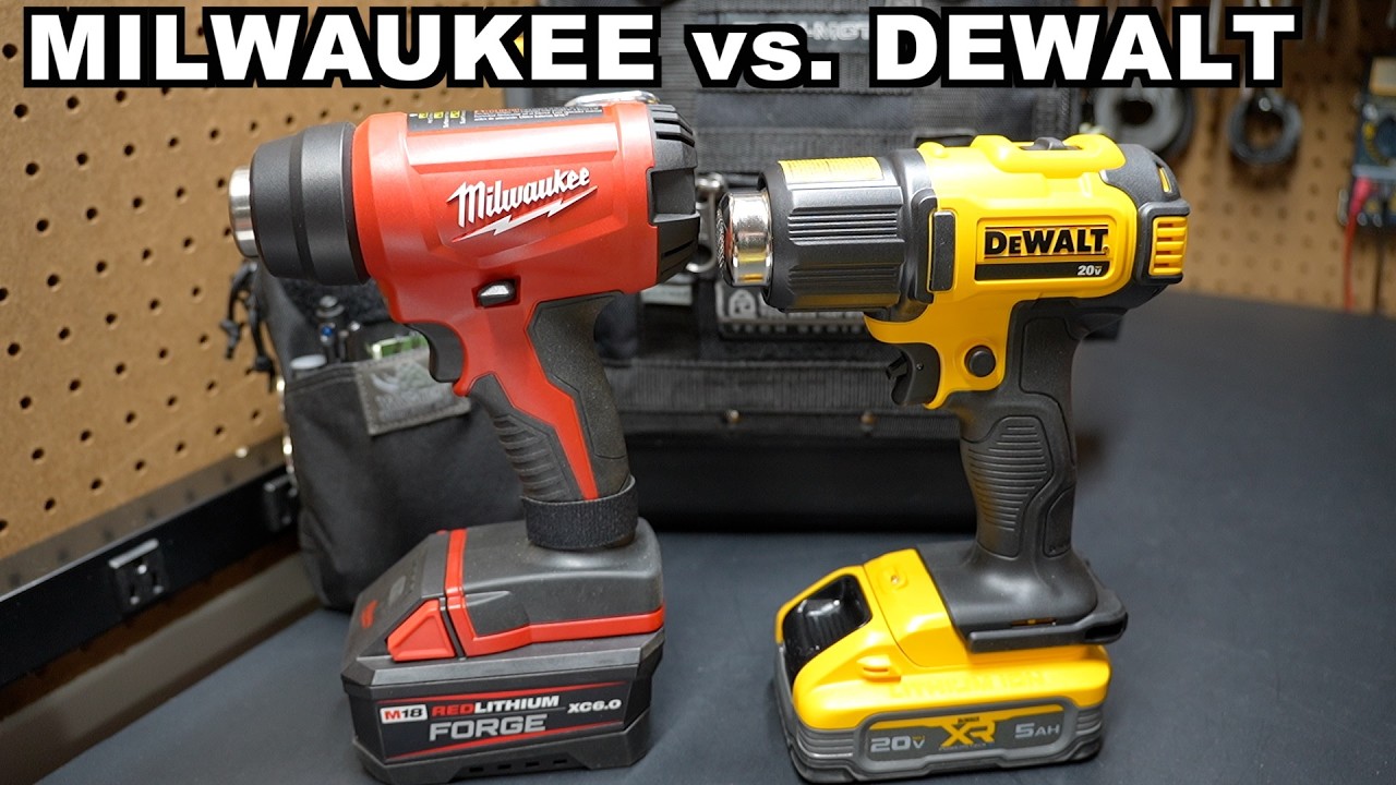 Milwaukee M18 против термофена DeWalt 20V: есть очевидный победитель!