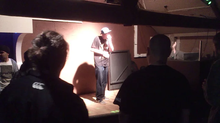 Matthew Hann,beatboxing at The Loft Newport