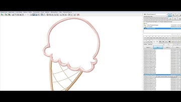 Embird Tutorial - Learn to digitize an ice cream applique design.