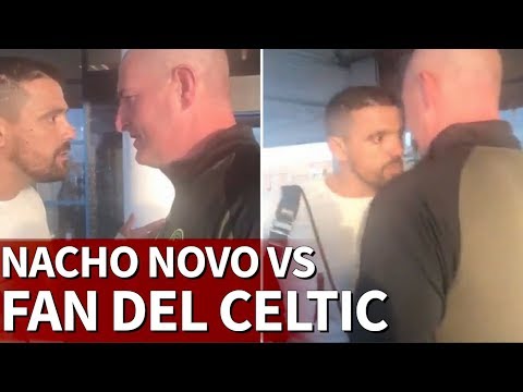 O tenso enfrontamento entre Nacho Novo e un seareiro do Celtic