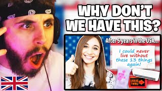 Brit Reacts to 13 Things About the USA I Can’t Live Without Anymore | Feli from Germany