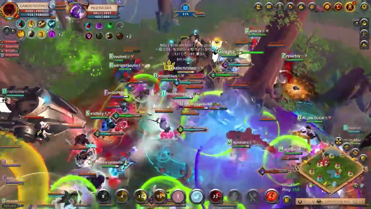 Definitivamente não sabemos a hora de parar - Fight infinita - Mão de Elástico Roaming - Albion