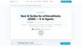 Best AI Scribe for eClinicalWorks (2026)