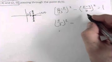 Equation of a Hyperbola given two vertices and a point