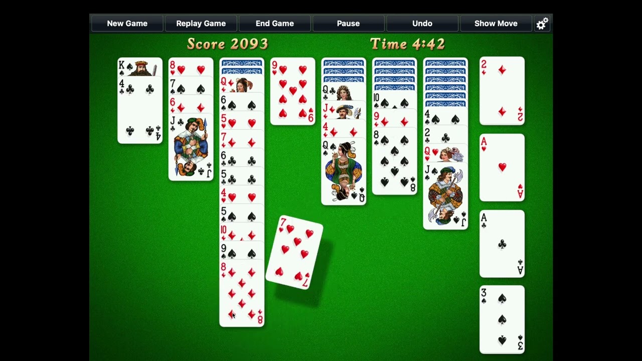 Solitaire City (Mac Version) - Yukon Solitaire Longplay - Rule 1: Yukon