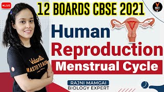 Human Reproduction Class 12 | Menstrual Cycle | Biology Class 12 Board Exam 2021 | Rajni Ma'am