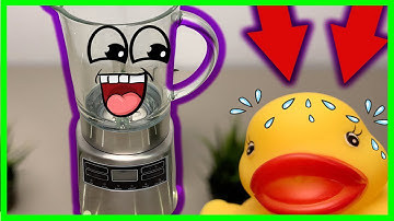 Powerful Blender VS Rubber Duck SLOW MO CRAZY EXPERIMENT