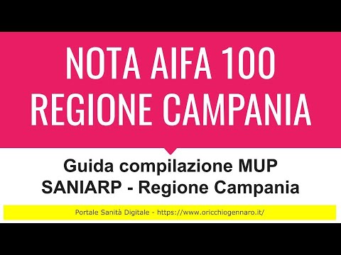 AIFA NOTA 100 Guida compilazione MUP