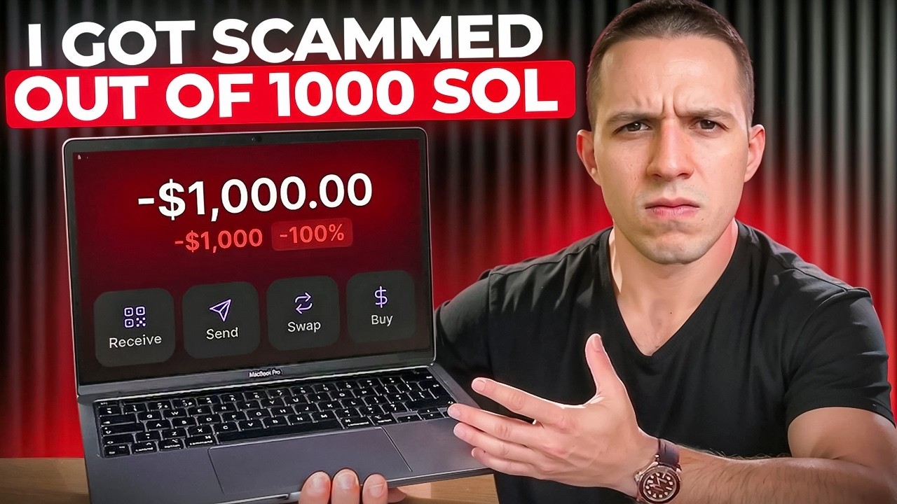 I Got Scammed For 1000 SOL (Avoid This Mistake)