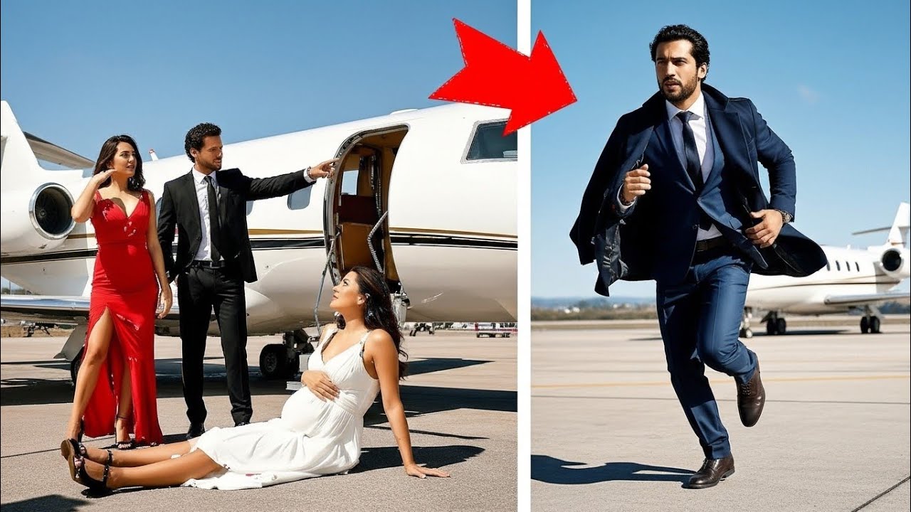 Caos en el aeropuerto: el esposo la empujó… y un millonario tech la llamó su esposa