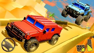 Offroad Hummer Stunt Tracks - 4x4 Racing Jeep Games | Android Gameplay screenshot 1