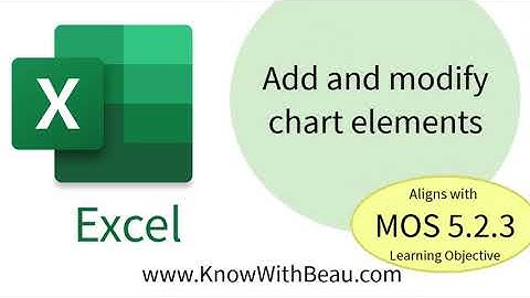 Excel MOS 5.2.3 Add and modify chart elements