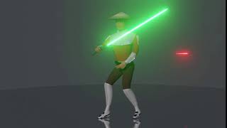 Jedi Deflectingdodging Lasers Animation