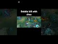 dubble kill with chou #mlbb #shorts