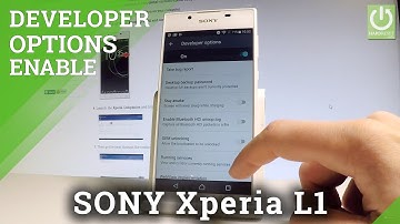 SONY Xperia L1 DEVELOPER OPTIONS / Allow USB Debugging